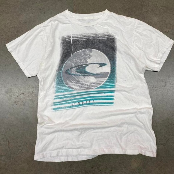 O'Neill Other - O'Neill Men's White Graphic T-Shirt Size S Surfing Y2K Tee